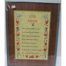 A mi Amor (Framed Print)
